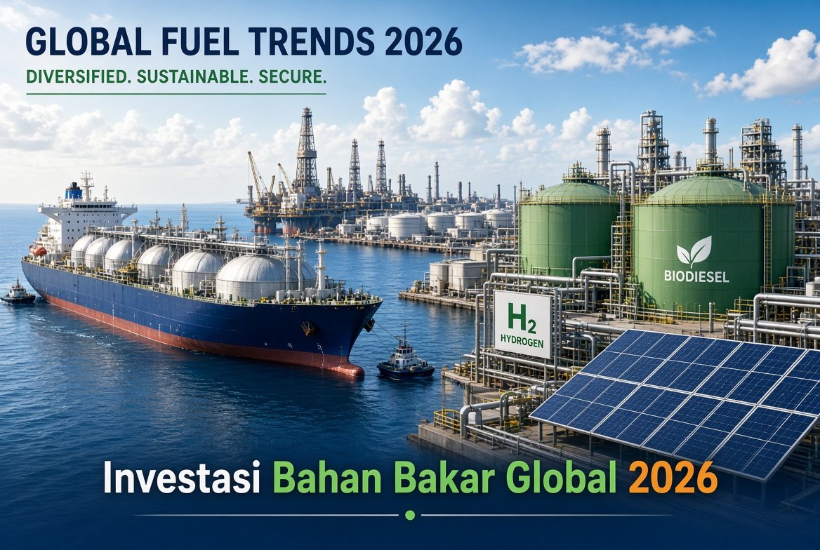 Investasi Global Pasokan Bahan Bakar 2026 Capai Lebih dari US$1 Triliun: Gas Alam dan Batu Bara Melonjak, Minyak Stagnan