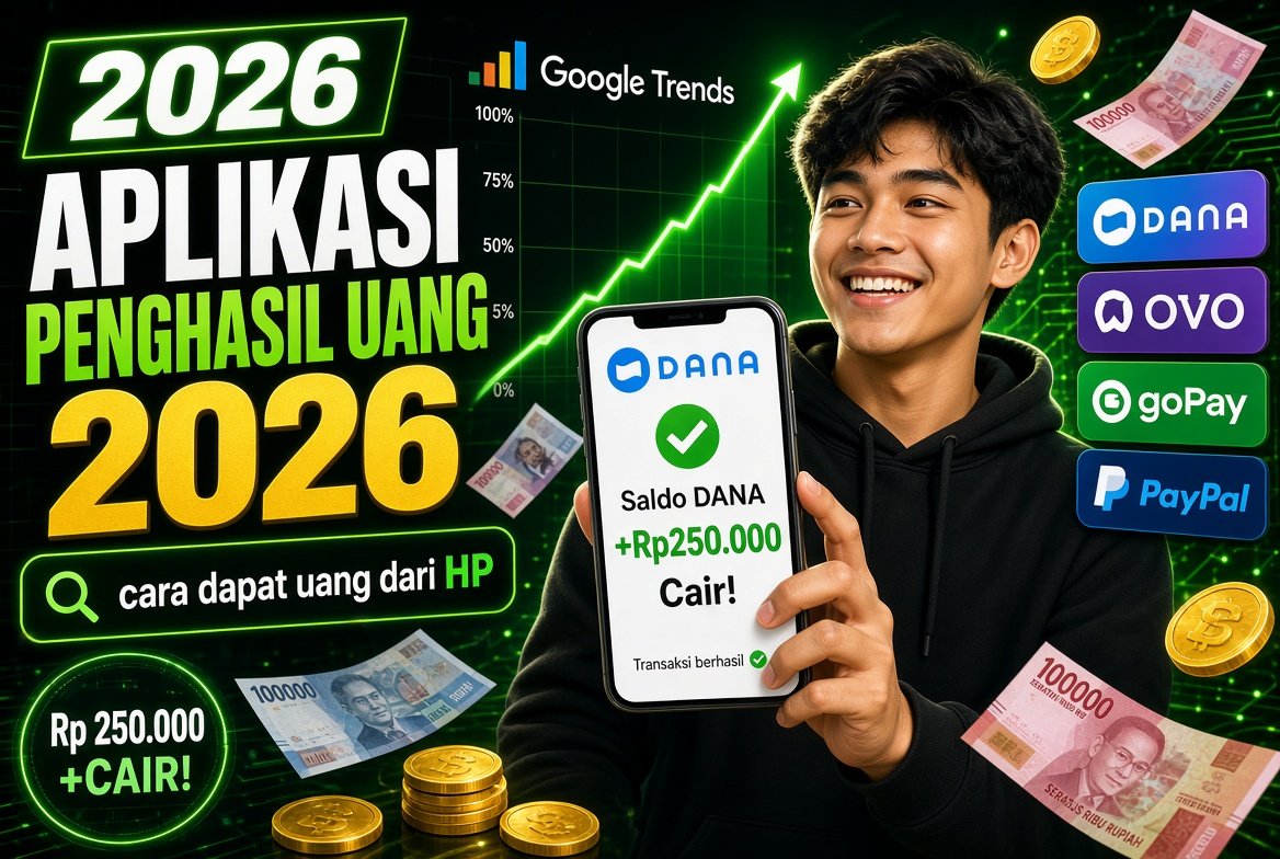 🔥 HEBOH! 8 Aplikasi Penghasil Uang Online 2026 yang BENAR-BENAR MEMBAYAR — Tren Google Trends Melonjak, Bisa Cair ke DANA & PayPal Tanpa Modal!